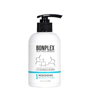 BONPLEX 모든 모발 유형을 위한 Rebonding 샴푸  손상 건조 부서지기 쉬운 모발 염색 파마 및 화학 처리 모발용 경수에 안전 깨진 이황화 결합 재연결, 1개