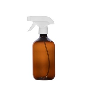 28파이 건스프레이 500ml 분무기 공병 (2가지분사방식), 28파이 건스프레이 500ml 갈색용기 흰색캡, 1개