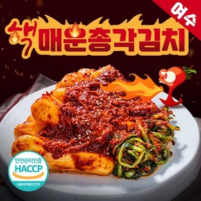 [식객50년전통]매운 총각김치 전라도 매운김치 불김치 알타리 무우김치 1kg 3kg 5kg 핵매운김치 맛있게 매운 김치 매운실비김치 당일생산 50년전통, 1개