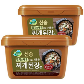 신송 멸치와 새우로 맛을 낸 개운한 찌개된장, 500g, 2개