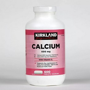 커클랜드 칼슘 600mg & 비타민 D3 Kikland Calcium With Vitamin D3, 1개, 600정