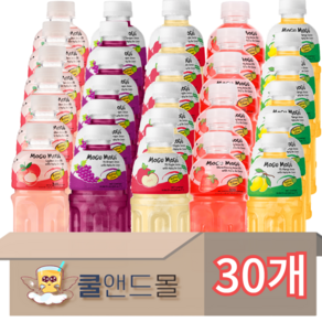 [쿨앤드몰} 모구모구 5가지맛 리치6 포도6 사과6 딸기6 망고6, 30개, 320ml