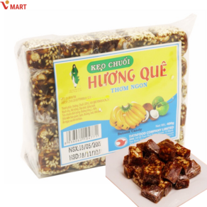 베트남 바나나 캔디 께오쭈오이 keo chuoi huong que, 400g, 3개