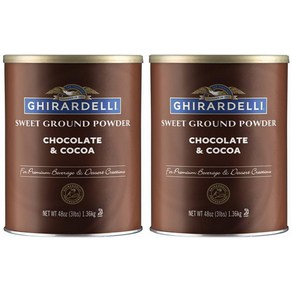 GHIRARDELLI 기라델리 스윗 초콜릿 코코아 그라운드 파우더 1.36kg 2팩, 2개, 1개입