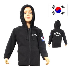 로카 아동 후드 후리스 집업 자켓 유아 ROKA KOREA ARMY 점퍼