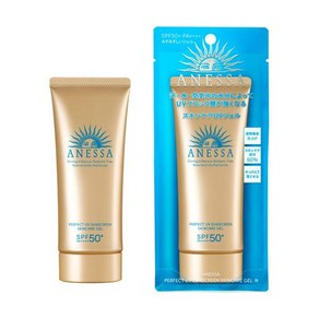 시세이도 ANESSA 아넷사 퍼펙트 UV 스킨 케어 젤 90g [자외선 차단제 SPF50+/PA++++], 단일, 1개