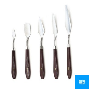 유화 미술용 페인팅나이프 5P 세트, 단품