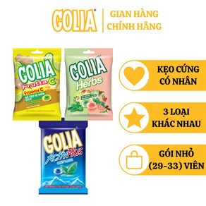 [Golia 골리아] 충전물이 들어있는 딱딱한 캔디(패키지), 1개