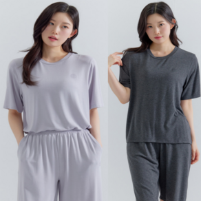 [지센창원]여성 에브리 모달 반팔&반바지 셋업 (1PACK) 2색 LVTSP403