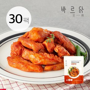 바르닭 한입 닭가슴살 닭갈비맛 100g, 30개