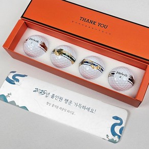 2025 골프모임 단체 골프공선물 볼빅 청사골프공 360 퍼팅라인, 1개, 4개입, 화이트