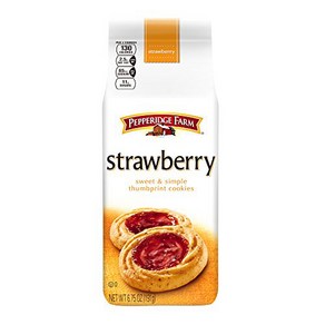 Pepperidge Farm Strawberry Thumbprint Cookies 6.75 Ounce Pepperidge Farm 딸기 지문 쿠키 6.75온스