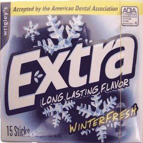 Wrigley's Extra Sugar-Free Gum Winterfresh 15 ct Wrigley's Extra Sugar-Free Gum Winterfresh 15ct