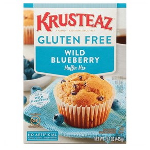 Kusteaz 글루텐 와일드 블루베리 머핀 믹스 445g 4팩 Kusteaz Gluten Fee Bluebey Muffin Mix, 4개