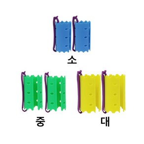 2712 웨이브라인 노 드라이펌 롯드 대.중.소 각 12개입 1봉, 소, 1개