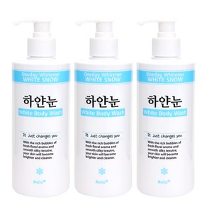 넬라 하얀눈 대용량 바디워시 플로럴향 400ml, 3개