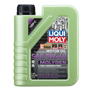 Liqui Moly 20230 Molygen New Geneation 5W-40 Moto Liqui Moly 20230 Molygen New Geneation 5W-40 모터, 1개, 기타