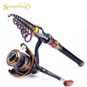 sougayilang 1.8-3.6m telescopic fishing combo ultalight cabon fibe cap od and 10 [A00072461], 05-1.8M and DK1000Reel-72461