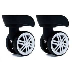 A09 Silent Luggage Swivel Replacement Wheels 트롤리 케이스 수하물 캐스터 휠, 검은색, 1개