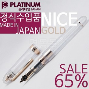 PLATINUM 플래티넘 #3776 센츄리 NICE 14K 만년필(골드)PNB-20000R, 골드, M