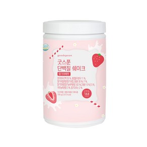 [다이어트쉐이크 심의완] 굿스푼 한 끼 식사대용 다이어트 쉐이크 단기 관리 2주식단 아침 점심 맛있는 단백질 쉐이크 딸기라떼 맛, 1개, 700g