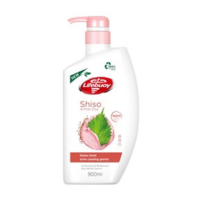 말레이시아 LIFEBUOY 바디클렌저 시소 핑크 클레이 Shiso Pink Clay 900ml, 1개