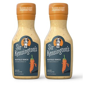 Si Kensington's 써 켄싱턴스 버팔로 랜치 드레싱 앤 딥 9oz(266ml) 2팩 Buffalo Ranch Dessing and Dip, 2개, 266ml