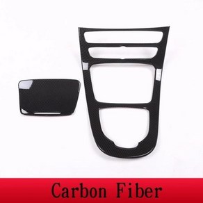 자동차 스타일링 콘솔 기어 패널 프레임 시프트 커버, Cabon Fibe, 벤츠, 1개