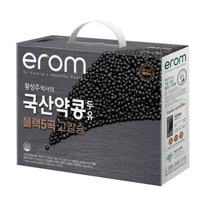 [코스트코]이롬 약콩 두유 블랙5곡 고칼슘 190ml x 24, 24개