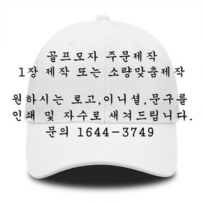 골프모자제작 프리미엄 전용 소량주문제작 단체 기능성원단 남자 여자 공용 이니셜