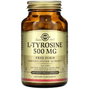 솔가 티로신 타이로시 L-Tyosine 500mg 100 베지캡슐, 120g, 1개, 100정