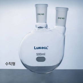 2구 환저 플라스크 수직형 사이드 넥 용량 100ml 500ml 1L, 2102/06F