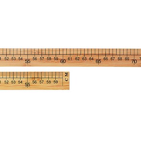 [셀프벨] 의류용 재단자 모양자 곡자 모음, 대나무자 60cm, 1개