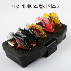 웨베이 5종 세트 스핀 탑워터(10g/14g) 크롤러 하드베이트 프롭베이트 가물치 배스 루어, 1개, 5개묶음 색상 믹스2, 10g