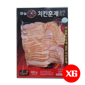 노랑오리 마늘치킨 훈제 슬라이스 400g