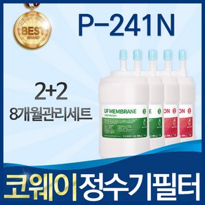 코웨이 P-241N 고품질 정수기 필터 호환 8개월관리세트, 선택01_8개월관리세트(2+2=4개), 1개