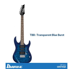 IBANEZ GRX70QA 아이바네즈 일렉기타, TBB (블루버스트), 블루, 1개