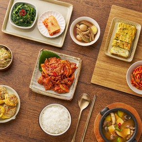 여누반찬공방 한상차림 수제 가정식 일주일 반찬 세트 9첩반상, 2810g, 1개