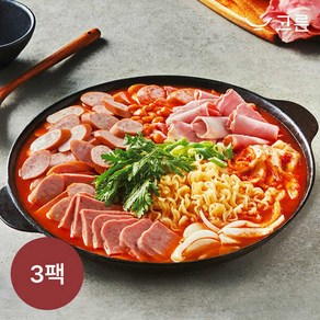 [고른] 더담은 부대찌개 800g 3팩 (1팩 1인분), 3개