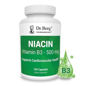 D. Beg Niacin 500mg with Flushing fo Heat Health & Enegy Suppot* - 100-Day Supply Vitamin B3, D. Beg Niacin 500mg with Flu, 1개, 100정