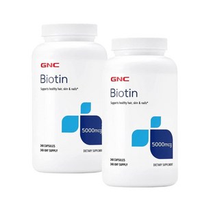 지엔씨 비오틴 5000mcg 헤어스킨네일 캡슐 GNC Biotin