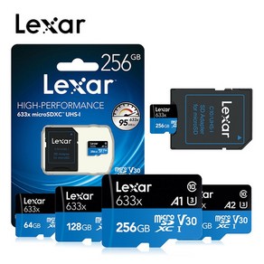 LEXAR 정품 마이크로 SD 카드 633배속 32GB~256GB