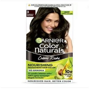 GARNIER Colo Natuals Ceme Hai Colou Dakest Bown, 1개, 60g