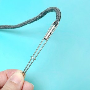 [기타]바지 허리 끈 후드끈 고무줄 끼우개 넣기 도구, 1개