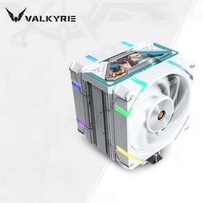 VK VALKYRIE 공랭쿨러 R125/DL125/SL125/6동파이프7동파이프 RGB CPU쿨러스크린, SL125VALKYRIE--화이트, 1개