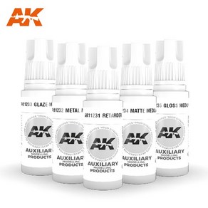 AK 3세대 아크릴도료 리타더 메탈 글레이즈 매트 글로스 미디엄 17ml, 1개