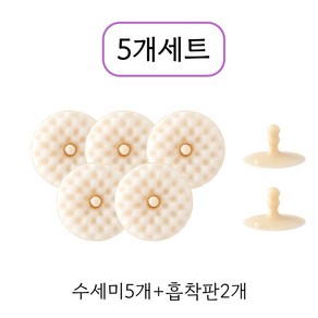 굿모아 풍성한거품 빠른건조 벌집형 다용도 수세미, 1세트, 5개입