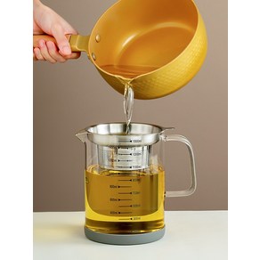 유리유청분리기 그릭요거트 메이커 스텐 거름망 유청기, 필터 포트 소형 1000ml, 1개