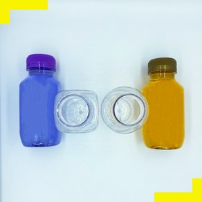 [보틀스] 250미리 250ml 38파이 원형/사각 투명 페트병 PET병 플라스틱병 공병 소분병 작은병 소용량 미니병 국산(낱개), 블루(38파이), 240ml, 1개