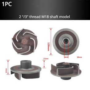 가솔린 엔진용 주철 워터 펌프 임펠러 자급식 펌프 워터 임펠러 하수 펌프 블레이드 원심 펌프 부품 170F, 2) C, 1개